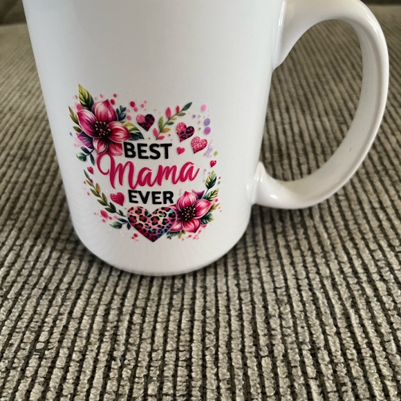Floral 'Best Mama Ever' Mug Custom - Picture 2 of 10